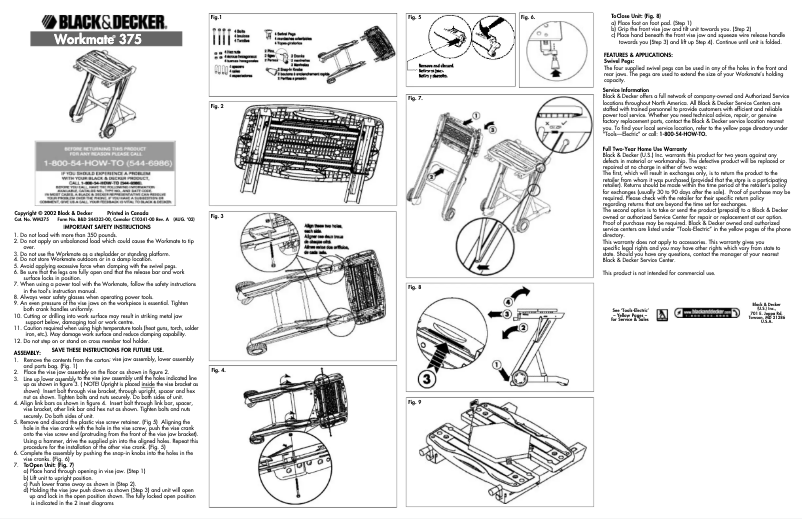 Página 1 del manual Manual de usuario Black & Decker WM375