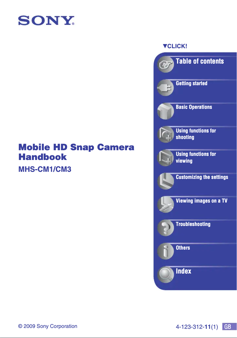 Imagen de la primera página del manual del dispositivo MHS-CM3