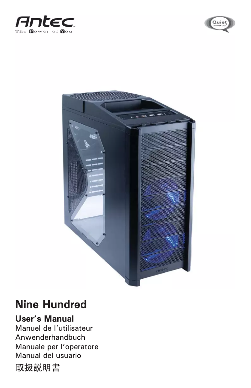 Imagen de la primera página del manual del dispositivo Nine Hundred