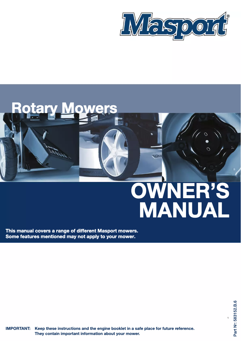 Página nº 1 - Manual de usuario Masport President 3500 SL19