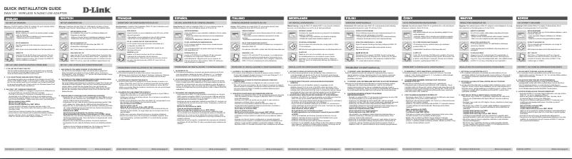 Imagen de la primera página del manual del dispositivo DWA-131