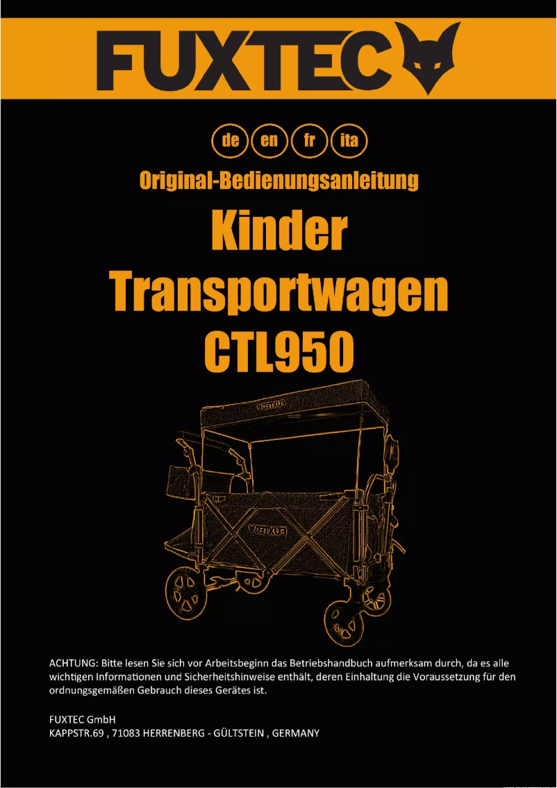 Imagen de la primera página del manual del dispositivo FX-CTL950