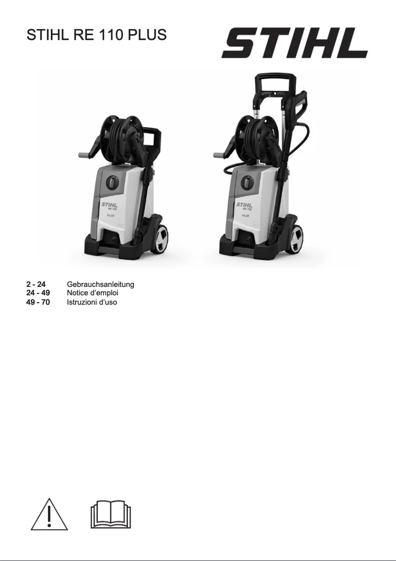 Página 1 del manual Manual de usuario Stihl RE 110 Plus