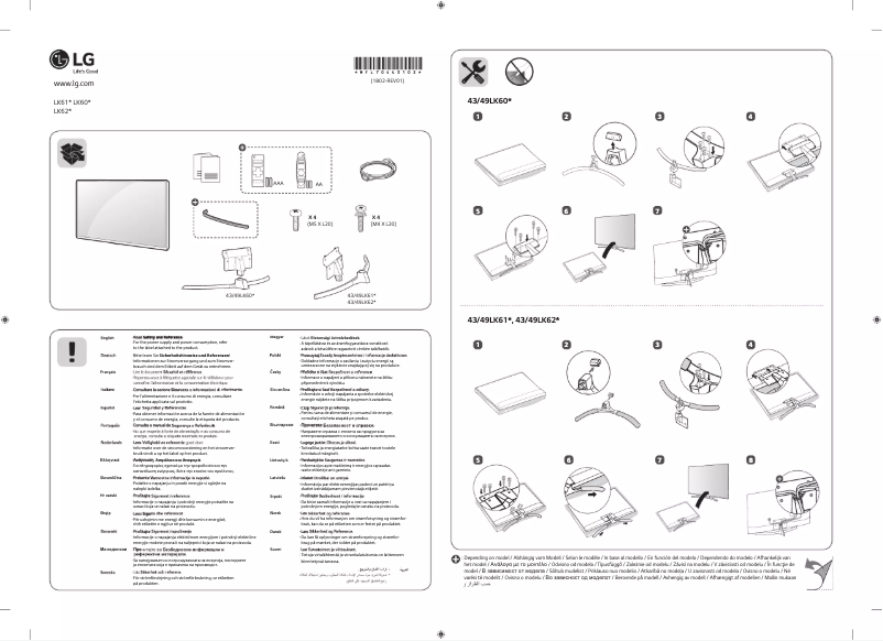 Imagen de la primera página del manual del dispositivo 49LK6100PLB