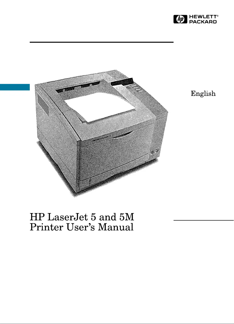 Imagen de la primera página del manual del dispositivo LaserJet 5