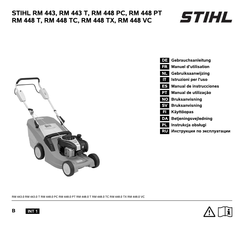 Página 1 del manual Manual de usuario Stihl RM 448 T