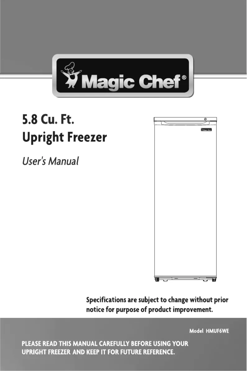 Página 1 del manual Manual de usuario Magic Chef HMUF6WE
