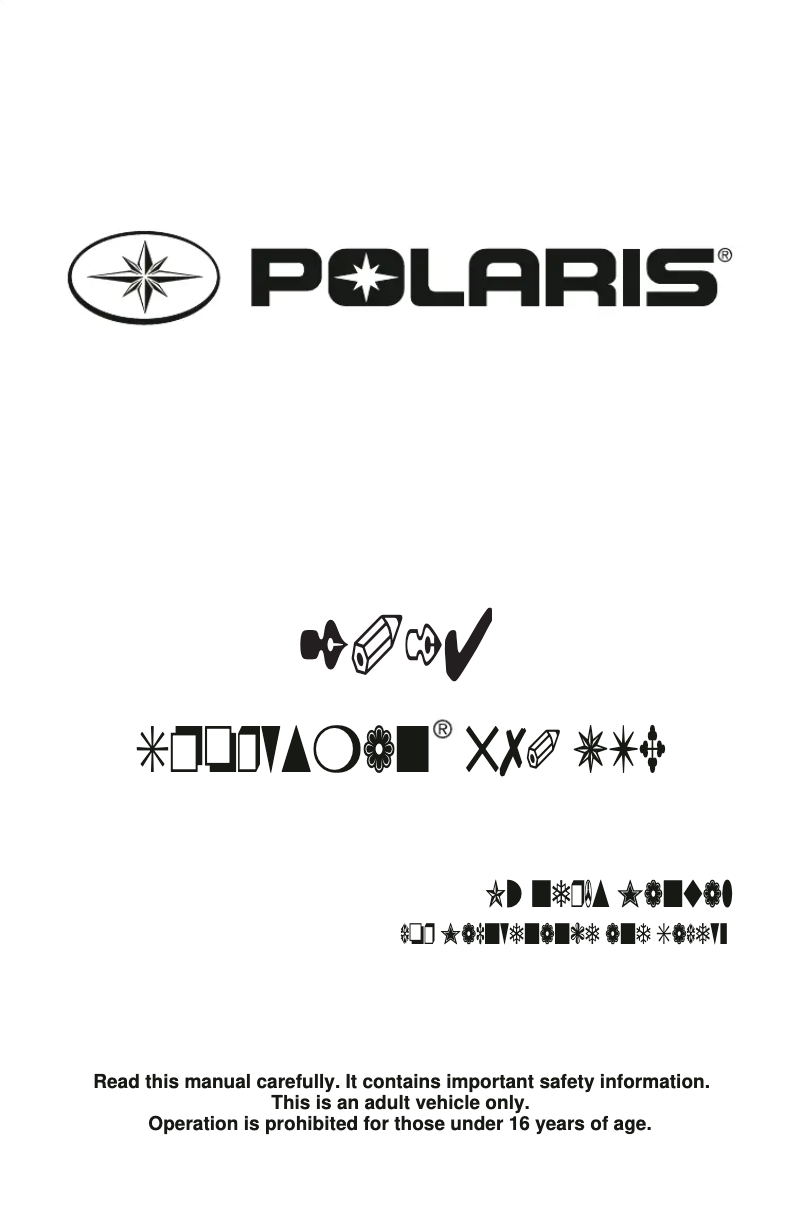 Página 1 del manual Manual de usuario Polaris Sportsman 570 UTE (2014)