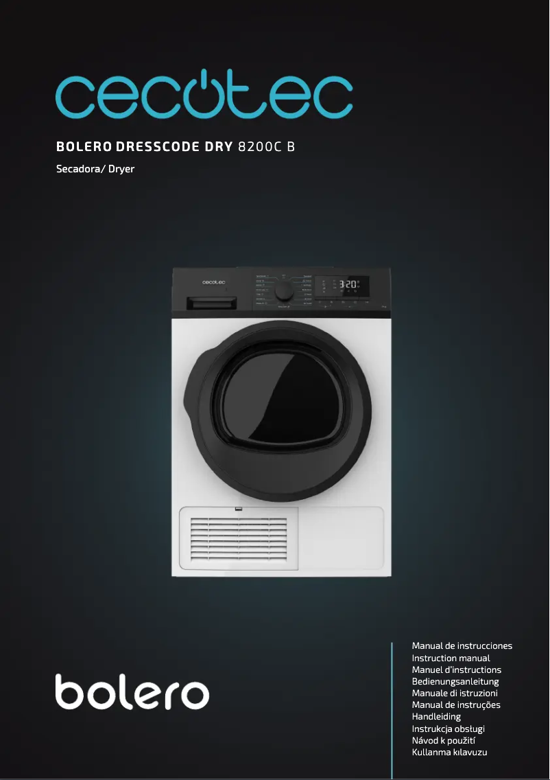 Imagen de la primera página del manual del dispositivo Bolero DressCode Dry 8200C B