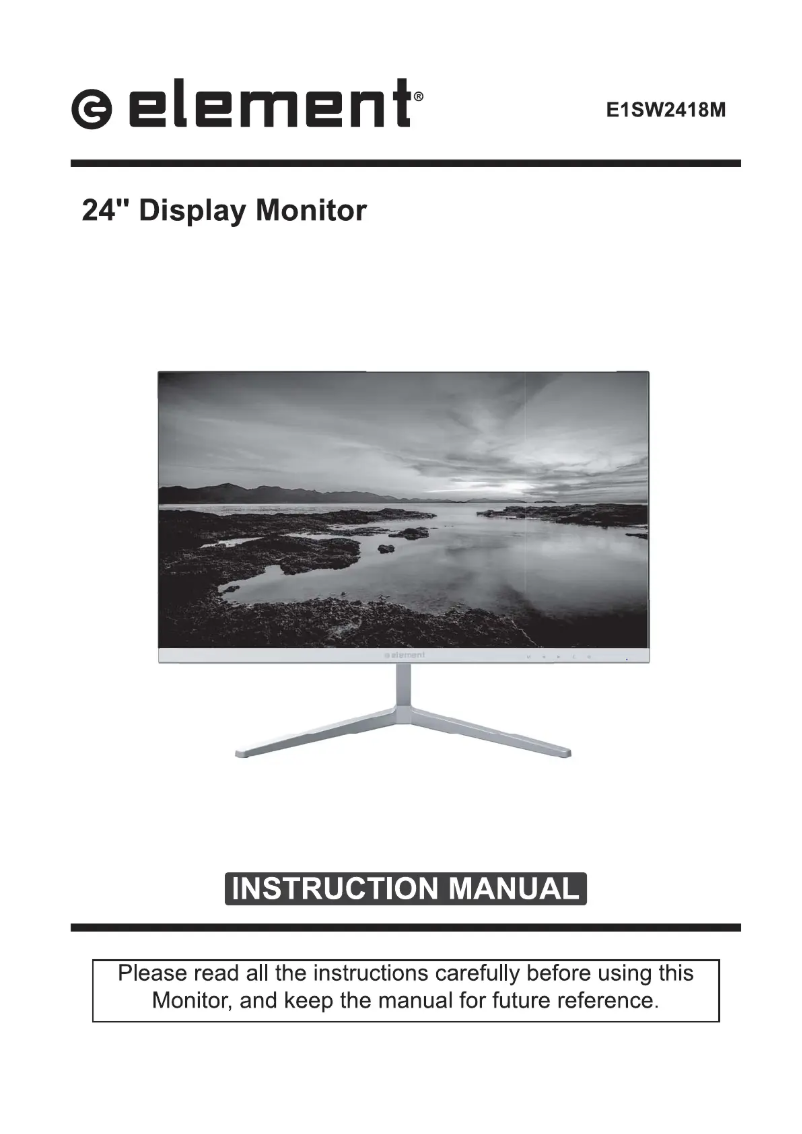 Imagen de la primera página del manual del dispositivo E1SW2418M