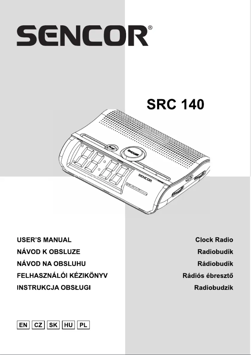 Página 1 del manual Manual de usuario Sencor SRC 140 P