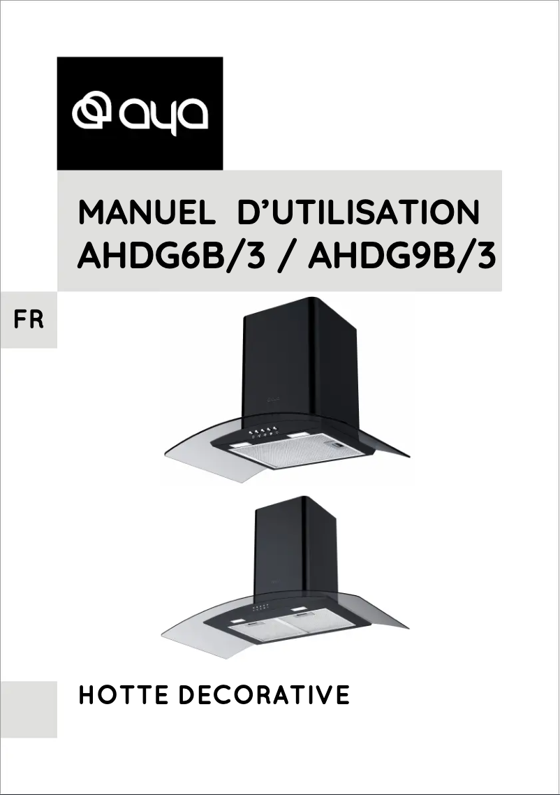 Página 1 del manual Manual de usuario AYA AHDG9B