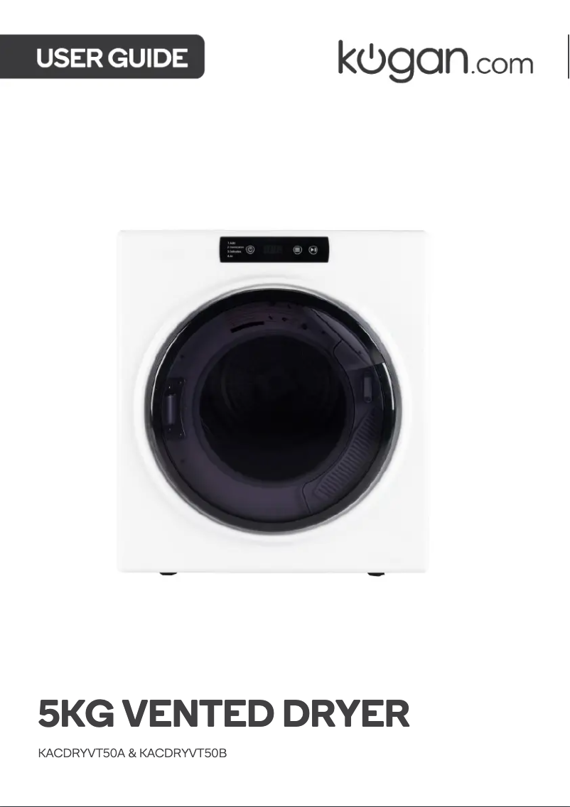 Página 1 del manual Manual de usuario Kogan KACDRYVT50A
