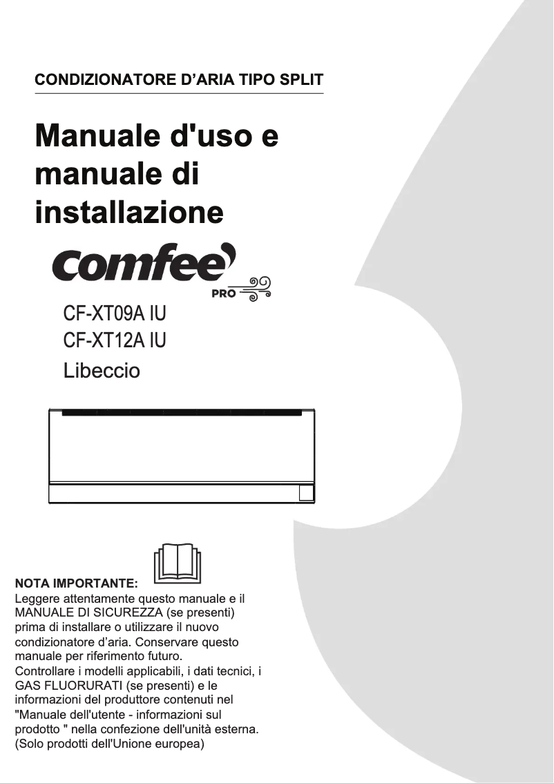 Imagen de la primera página del manual del dispositivo CF-XTW09 IU