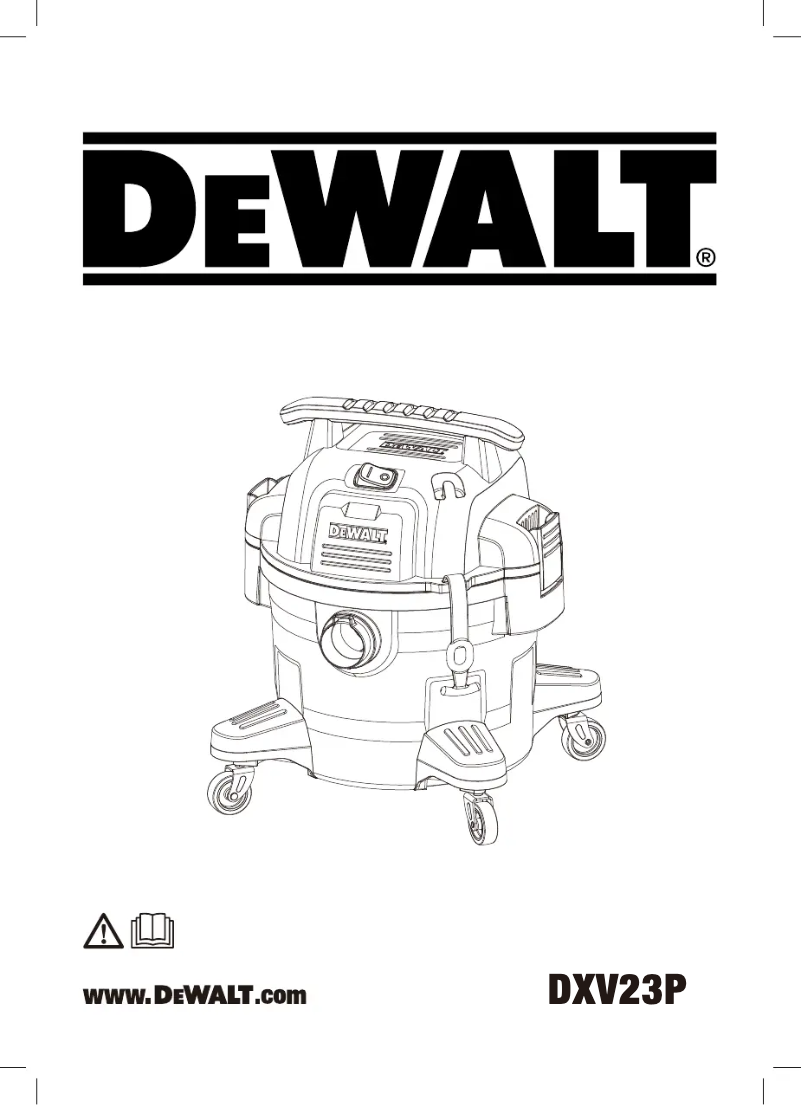 Página 1 del manual Manual de usuario DeWalt DXV23P