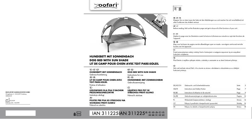 Imagen de la primera página del manual del dispositivo IAN 311225