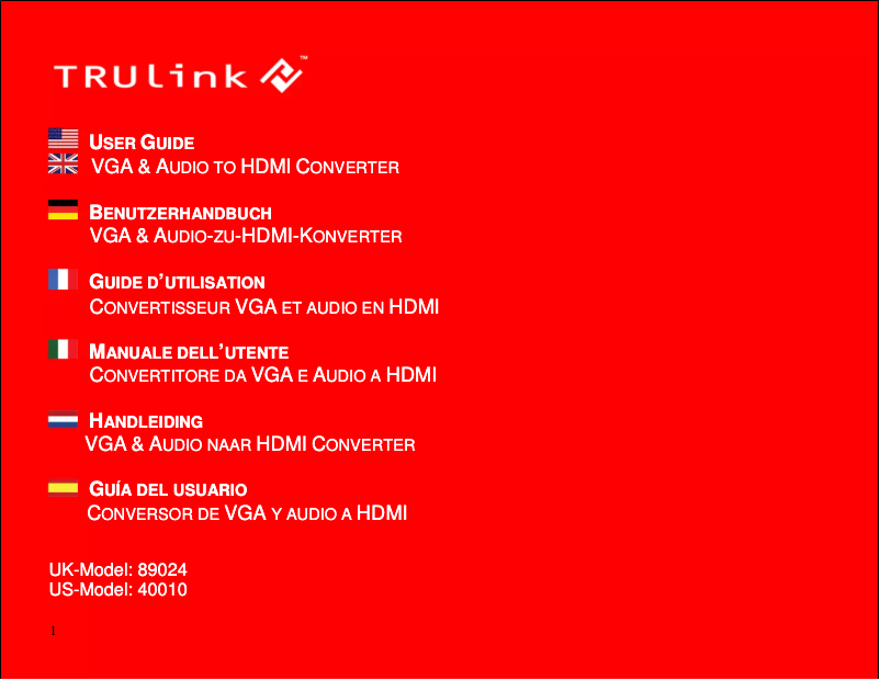 Imagen de la primera página del manual del dispositivo 89024