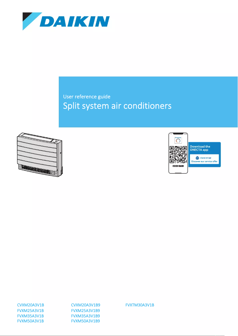 Página nº 1 - Manual de usuario Daikin CVXM20A3V1B9