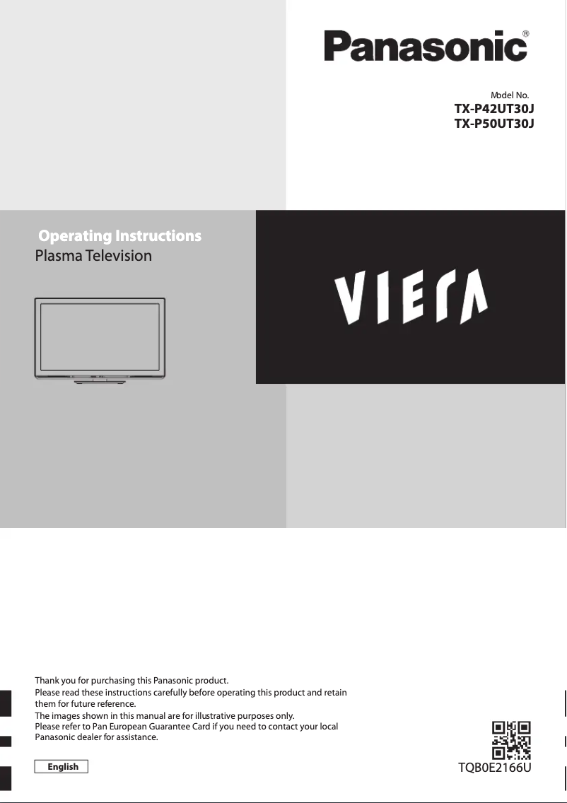 Imagen de la primera página del manual del dispositivo Viera TX-P50UT30J