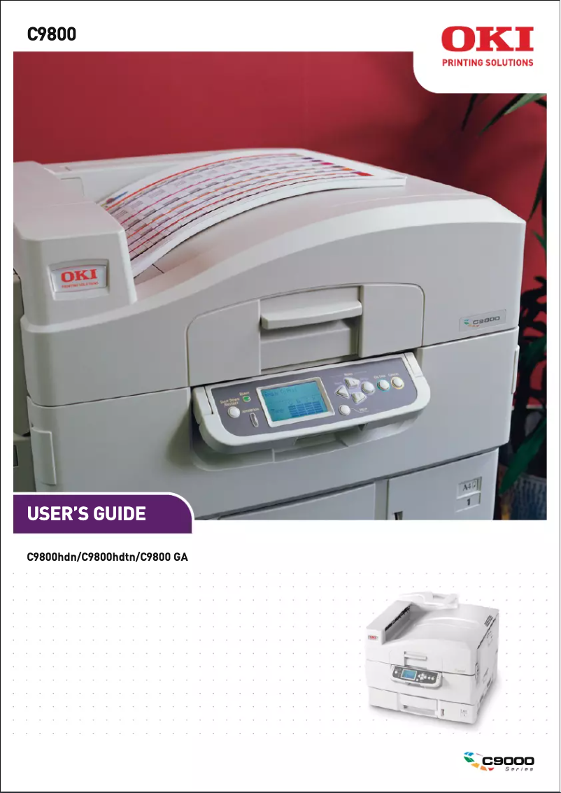 Página 1 del manual Manual de usuario OKI C9800HDN