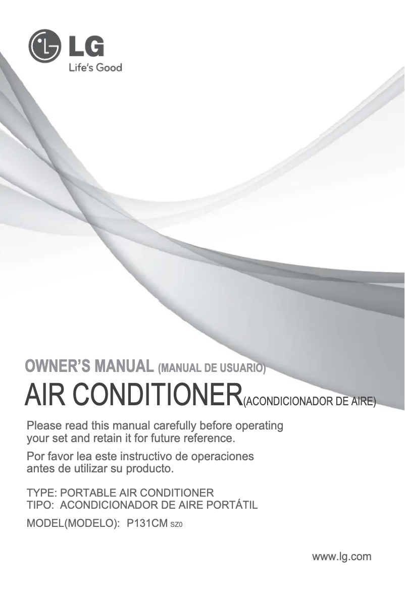 Imagen de la primera página del manual del dispositivo P131CM