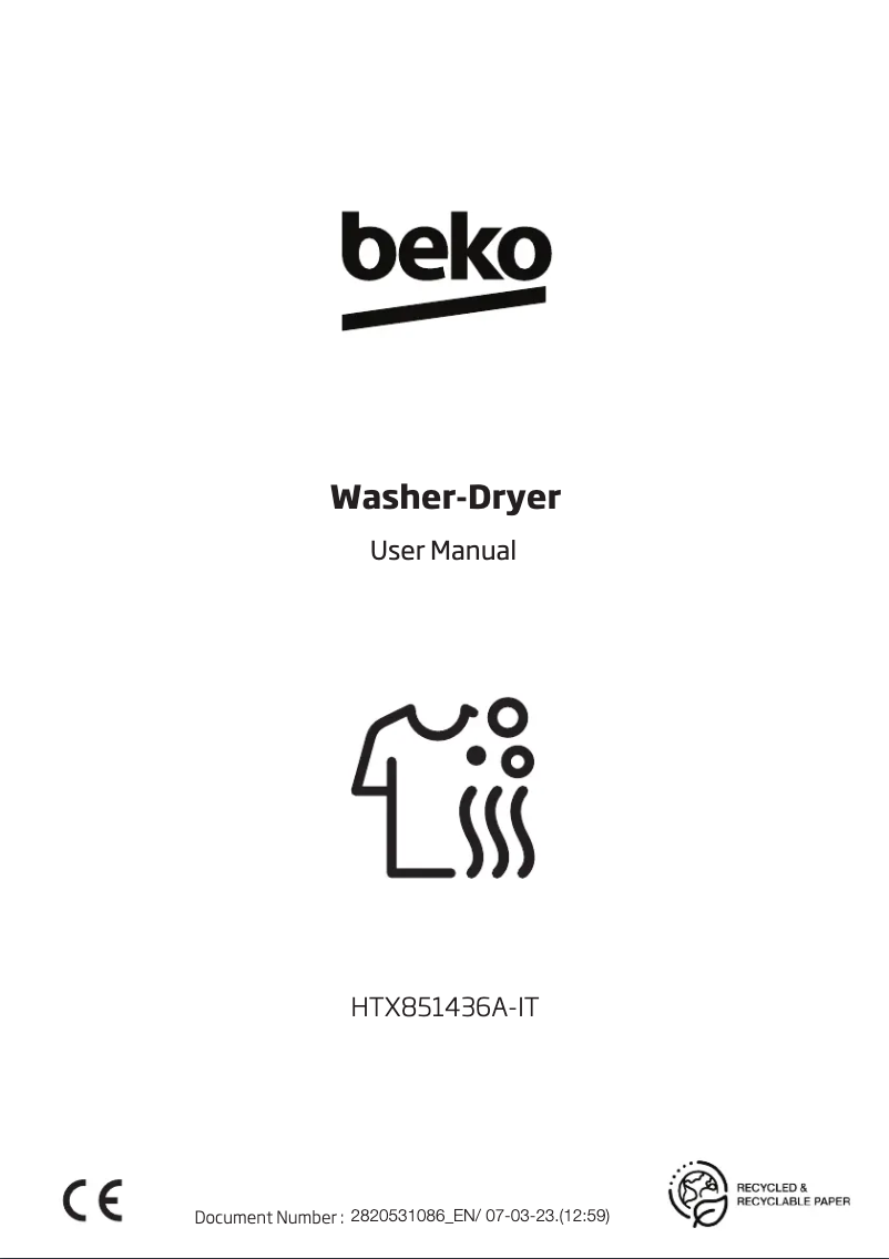 Imagen de la primera página del manual del dispositivo HTX851436A-IT