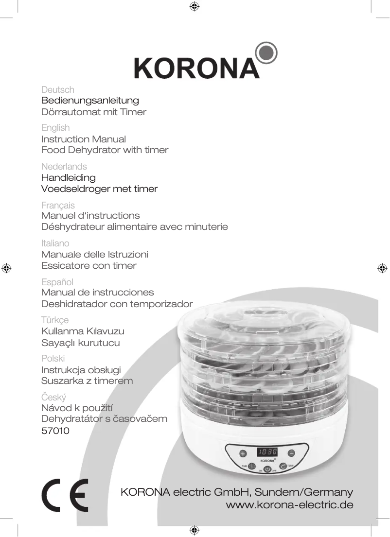 Imagen de la primera página del manual del dispositivo 57010