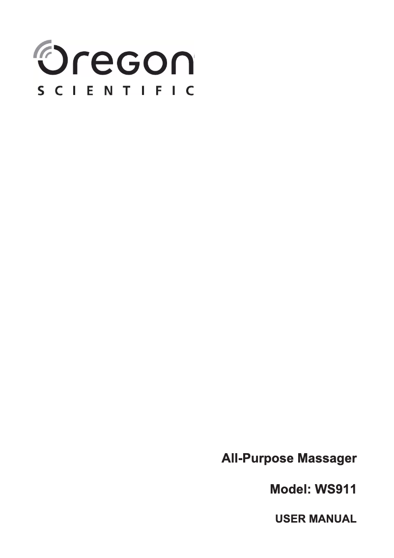 Página 1 del manual Manual de usuario Oregon Scientific WS911