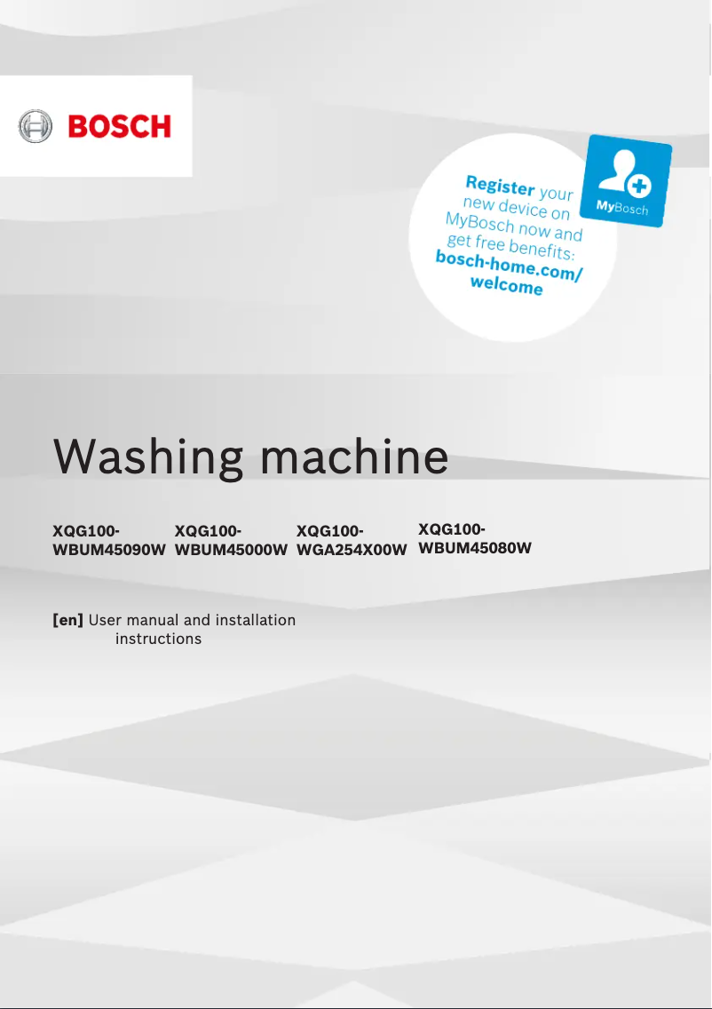 Imagen de la primera página del manual del dispositivo Serie 6 WGA254U0AU