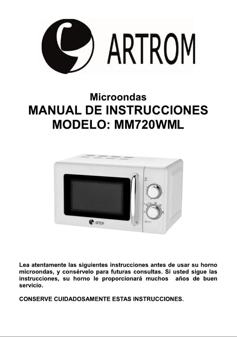 Imagen de la primera página del manual del dispositivo MM-720WML