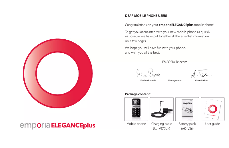 Página nº 1 - Manual de usuario Emporia ELEGANCEplus