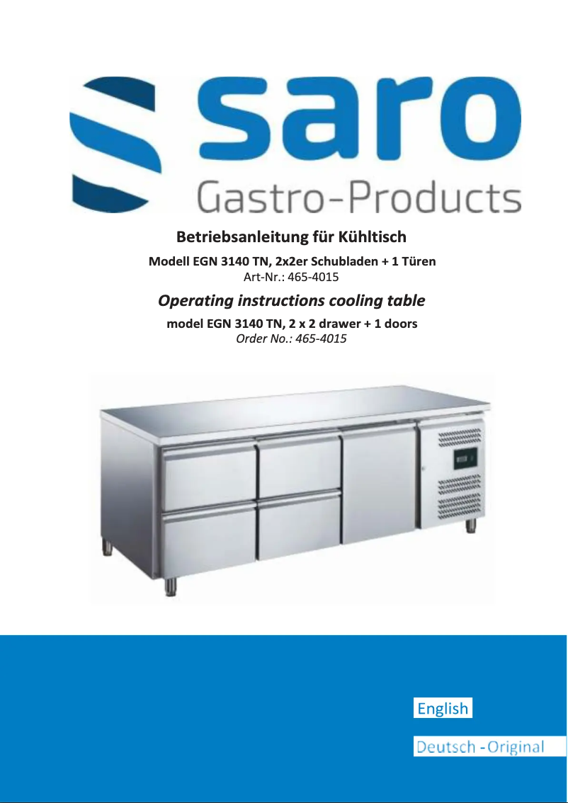 Imagen de la primera página del manual del dispositivo EGN 3140 TN