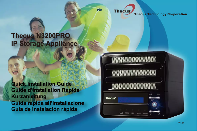 Imagen de la primera página del manual del dispositivo N3200PRO