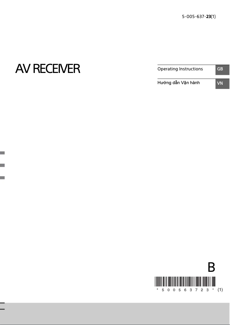 Imagen de la primera página del manual del dispositivo XAV-AX5110