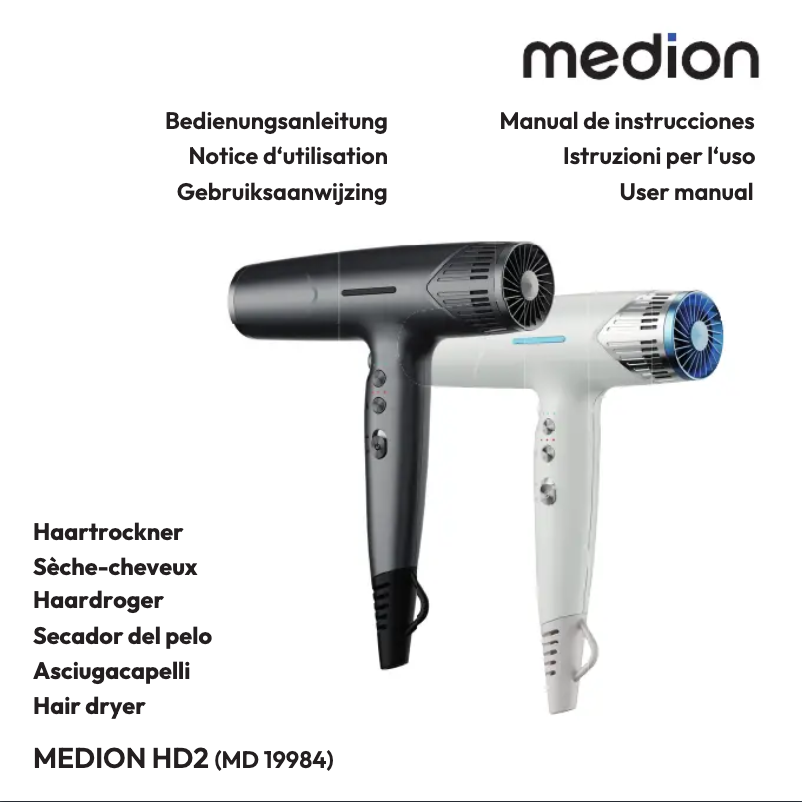 Página 1 del manual Manual de usuario Medion HD2 (MD 19984)