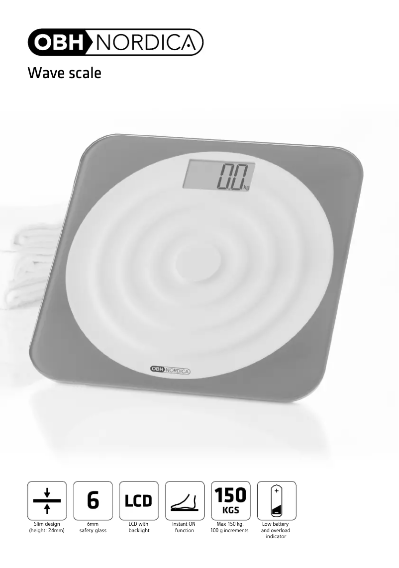 Página nº 1 - Manual de usuario OBH Nordica Personal