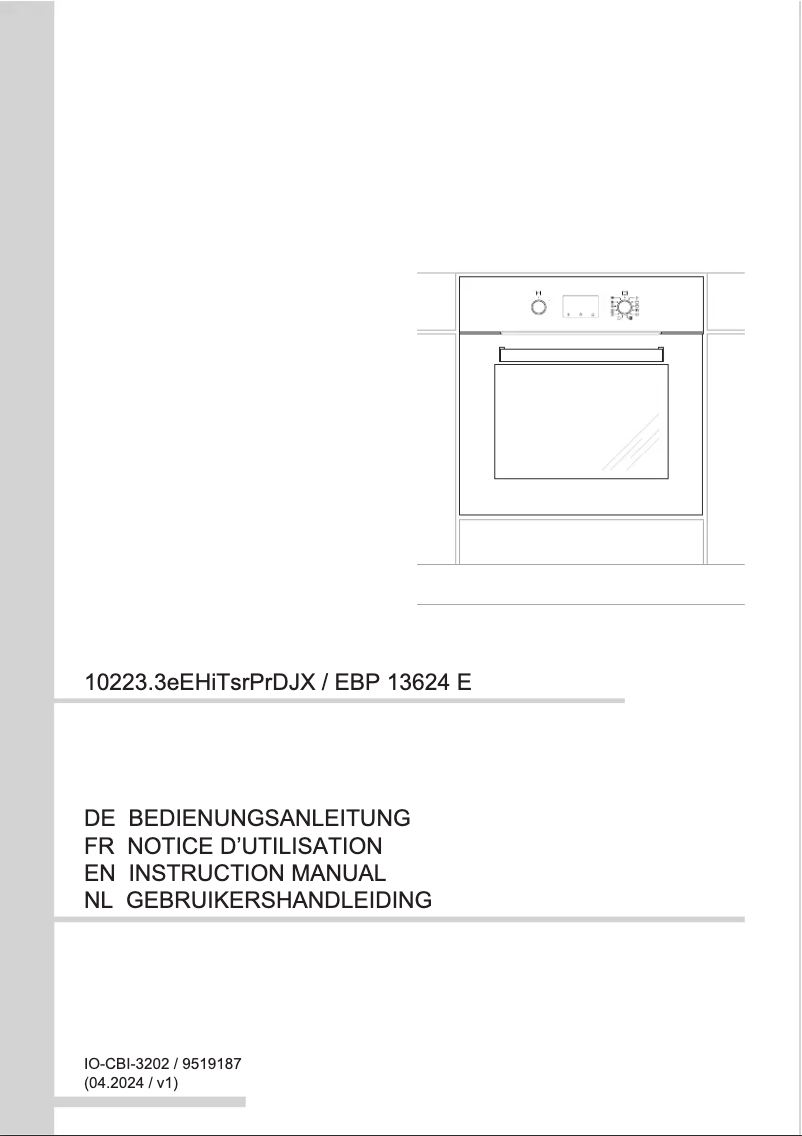 Imagen de la primera página del manual del dispositivo EBP 13624 E
