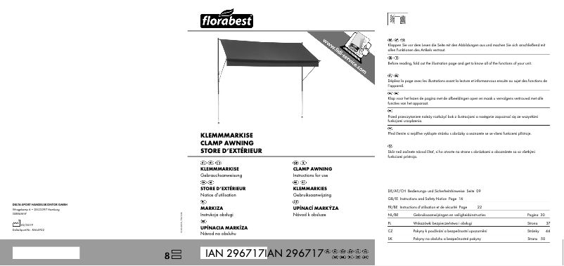 Página nº 1 - Manual de usuario Florabest IAN 296717