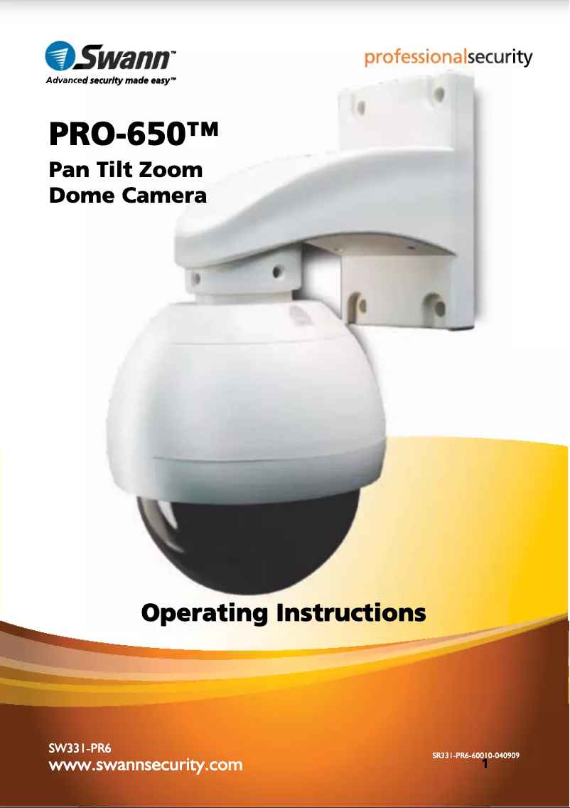 Imagen de la primera página del manual del dispositivo vPRO-650