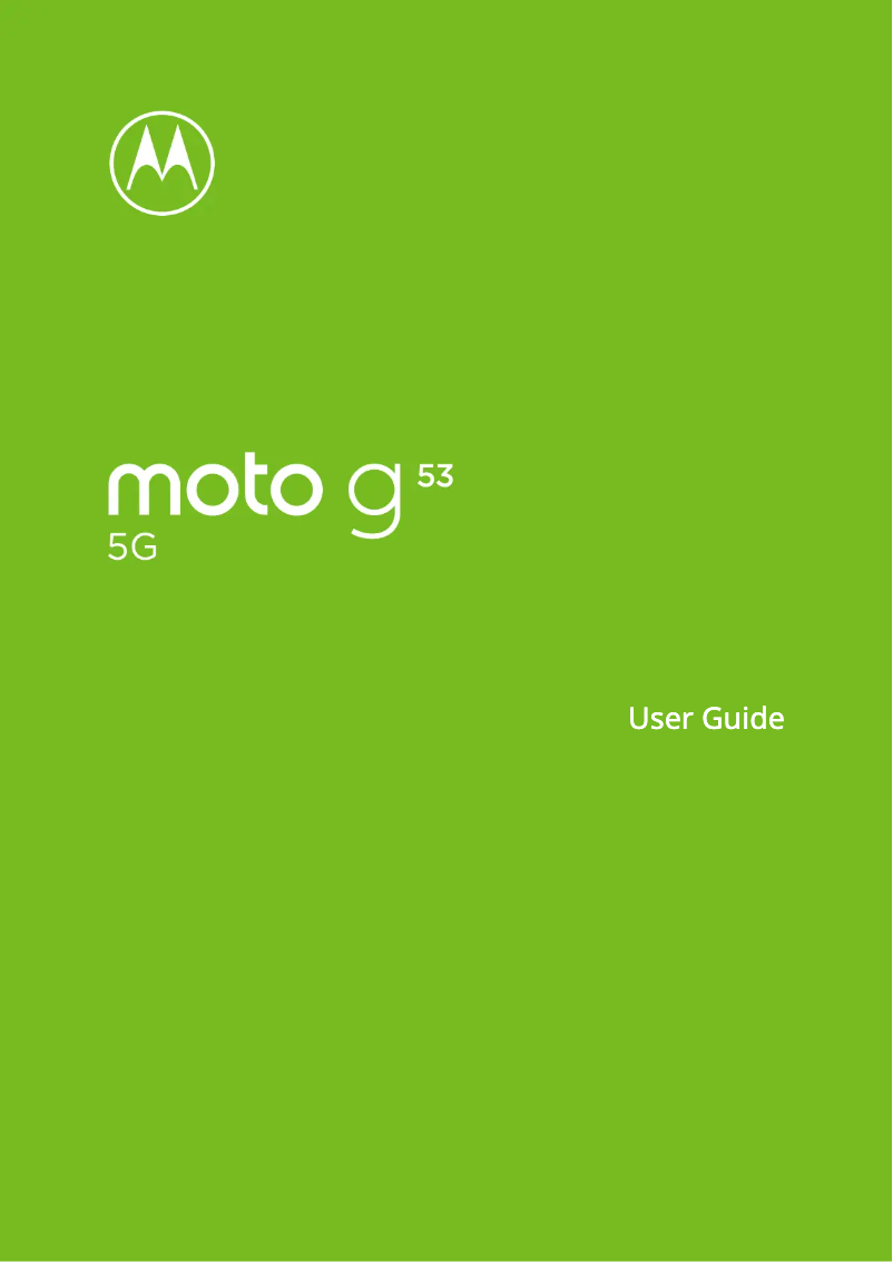 Página 1 del manual Manual de usuario Motorola Moto G53