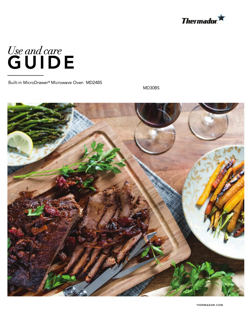 Página 1 del manual Manual de usuario Thermador MD24BS