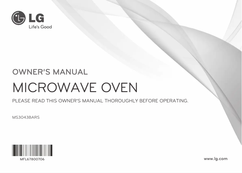 Imagen de la primera página del manual del dispositivo MS3043BARS