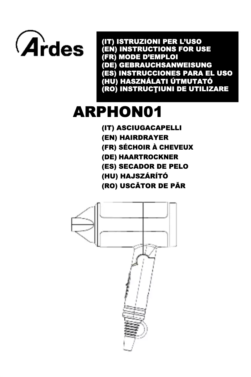 Página 1 del manual Manual de usuario Ardes ARPHON01