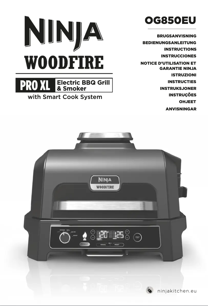 Página 1 del manual Manual de usuario Ninja Woodfire Pro XL OG850EU