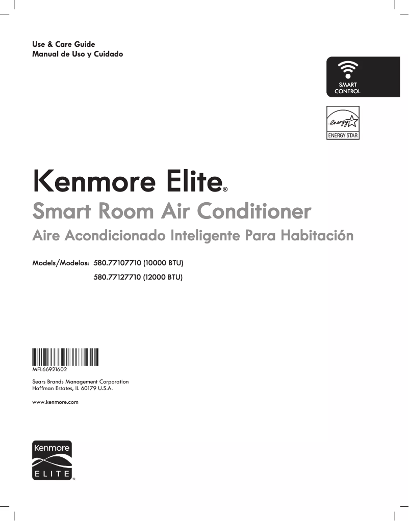 Página nº 1 - Manual de usuario Kenmore 580.77107