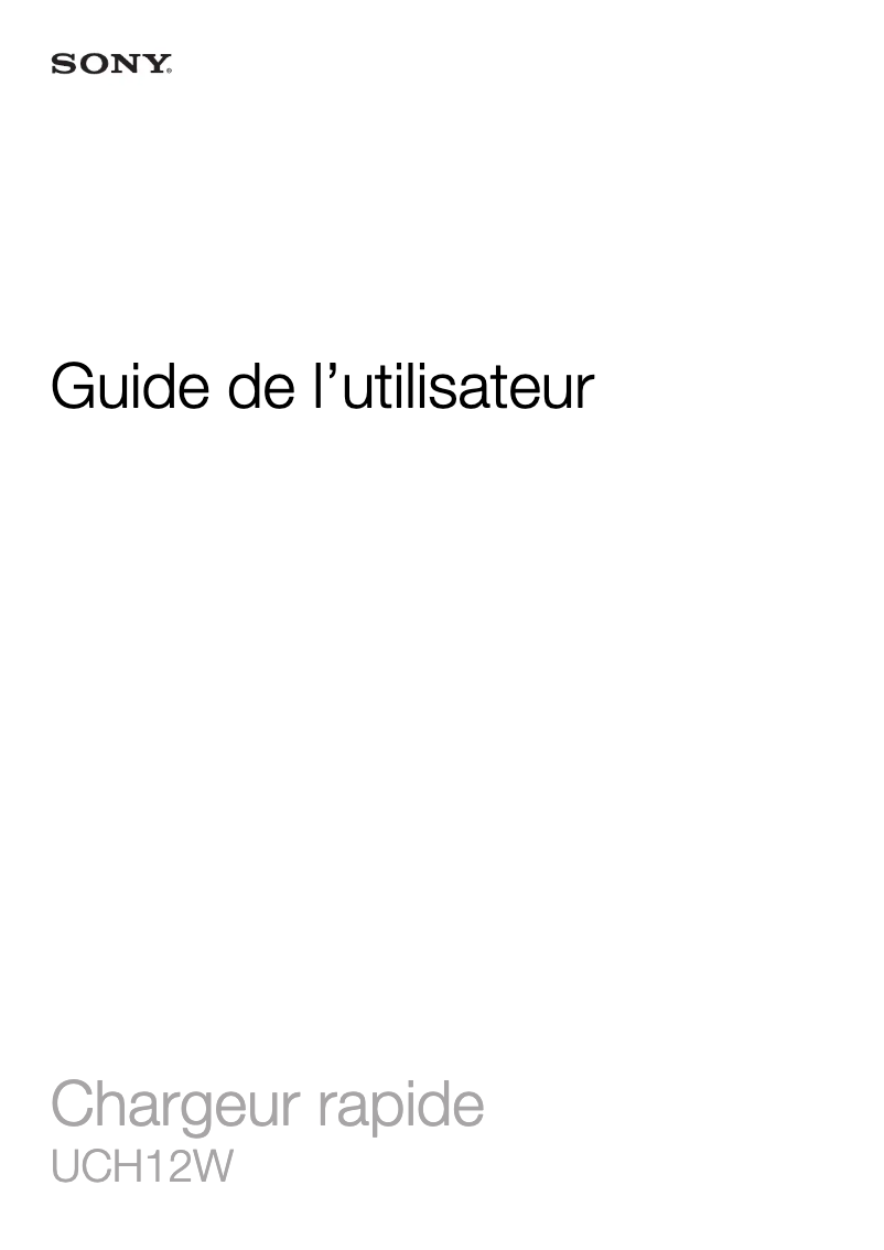 Imagen de la primera página del manual del dispositivo UCH12W