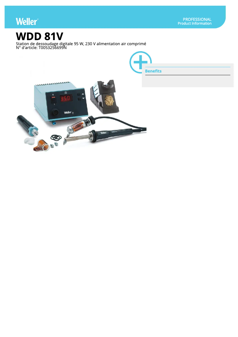 Imagen de la primera página del manual del dispositivo WDD 81V