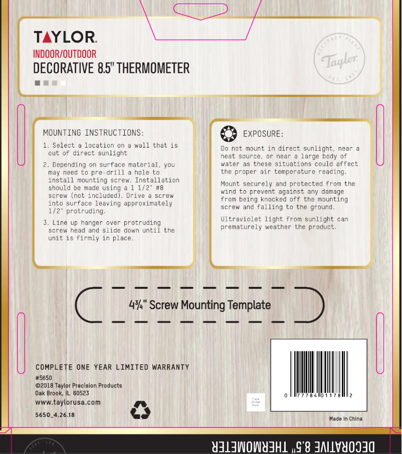 Imagen de la primera página del manual del dispositivo 5650GR