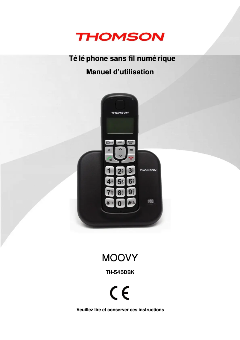 Página 1 del manual Manual de usuario Thomson MOOVY