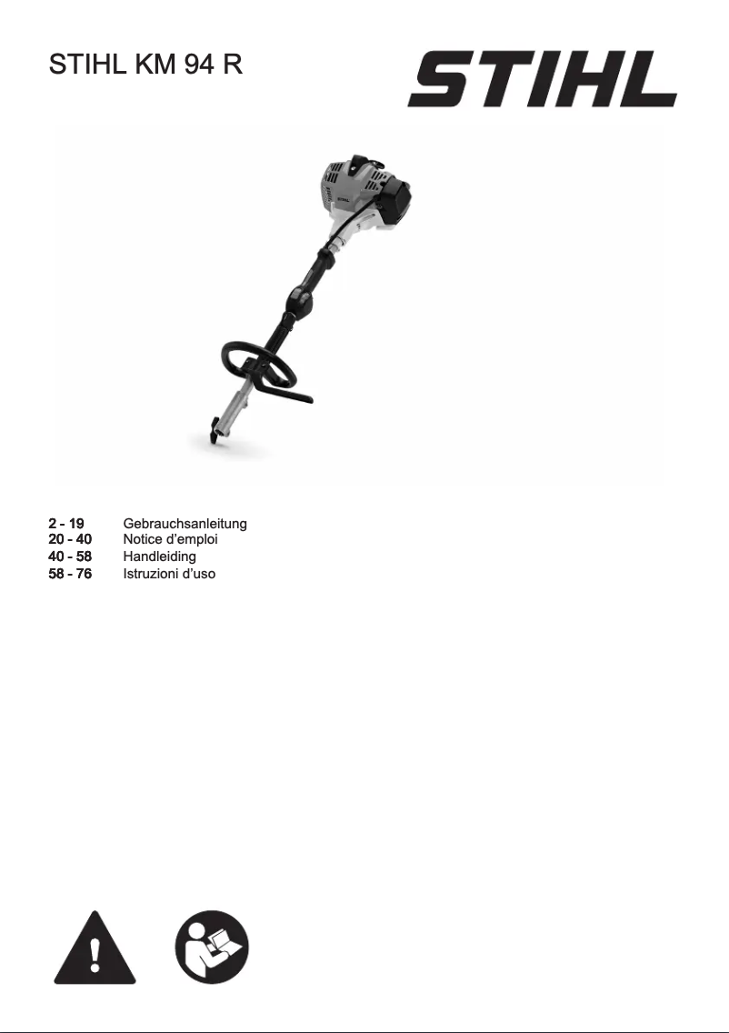 Página 1 del manual Manual de usuario Stihl KM 94 R